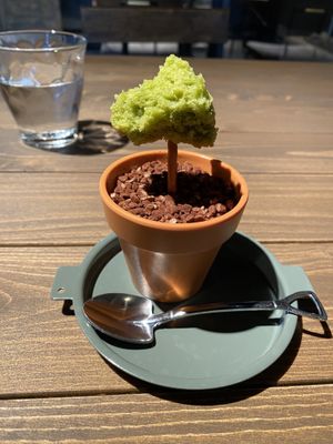 Strawberry mousse dessert  at Sai-Cafe in Himeji