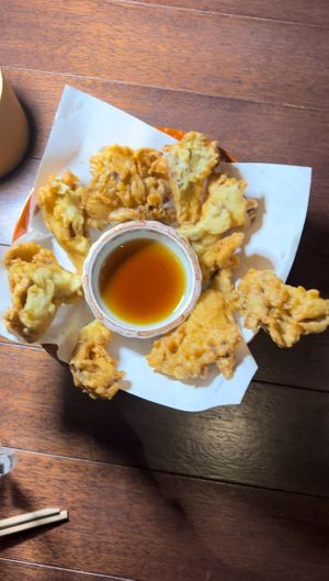 Truffle mushroom tempura   at Love For All in Kanazawa