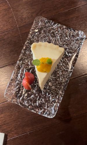 Vegan cheesecake   at Love For All in Kanazawa