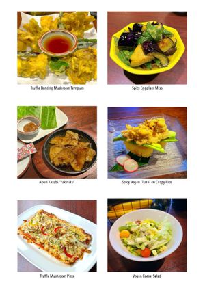 Dinner Menu at Love For All in Kanazawa