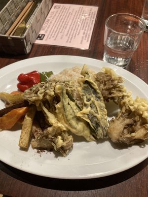 Maitake tempura  at Love For All in Kanazawa