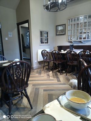 Lovely vegan caramel shortcake and tea. Friendly service. at The Copper Kettle in Bamburgh