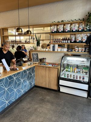 Counter to order with a peek into the kitchen    at The Lox Bagel Shop in Columbus