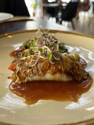 Rollos de col chino con tofu y vegetales grillados at Baobab Soul Kitchen & Bar in Alicante