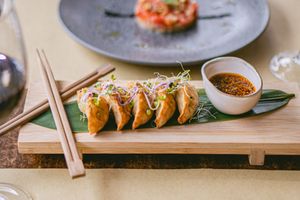 Gyozas at Baobab Soul Kitchen & Bar in Alicante