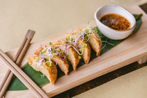 Gyozas at Baobab Soul Kitchen & Bar in Alicante