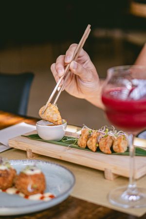 Gyozas at Baobab Soul Kitchen & Bar in Alicante