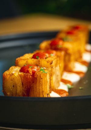 Patatas bravas at Baobab Soul Kitchen & Bar in Alicante