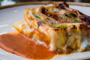 Lasagna at Baobab Soul Kitchen & Bar in Alicante
