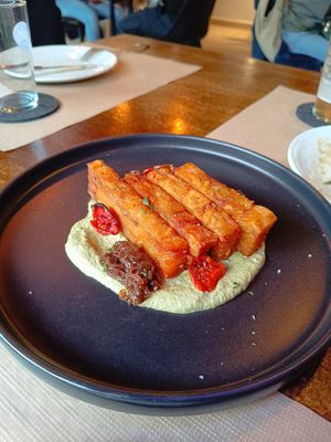 Milles feuilles (the best) 🥔 at Baobab Soul Kitchen & Bar in Alicante