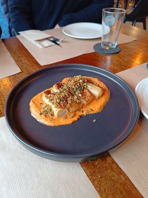 Candied leek  🍬 very very tasty at Baobab Soul Kitchen & Bar in Alicante