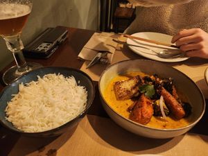 Curry at Baobab Soul Kitchen & Bar in Alicante