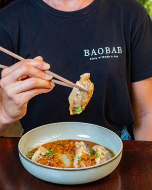 Gyozas at Baobab Soul Kitchen & Bar in Alicante