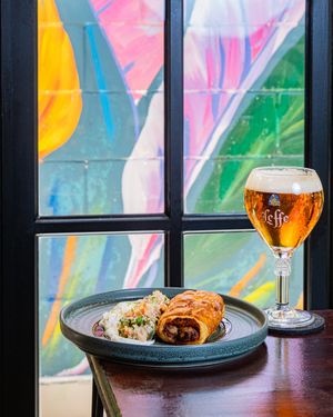 Hojaldre de halloumi at Baobab Soul Kitchen & Bar in Alicante