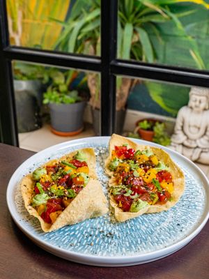 Bruschetta asiática at Baobab Soul Kitchen & Bar in Alicante