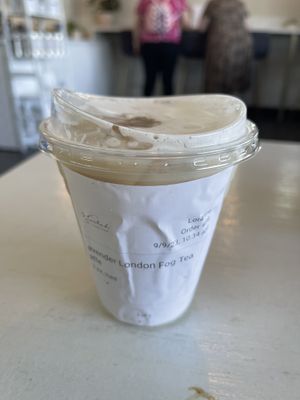 lavender london fog w oat milk   at Elevated Coffee & Confections in Lemon Grove