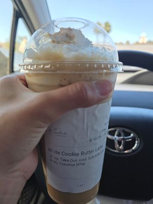 vegan whip 🩷 at Elevated Coffee & Confections in Lemon Grove