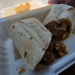 breakfast burrito at Elevated Coffee & Confections in Lemon Grove