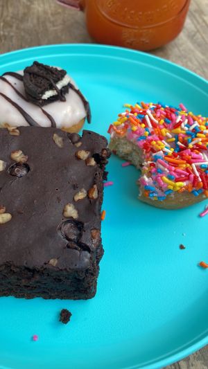 Mini donuts & brownie  at Monaladona in Guadalajara