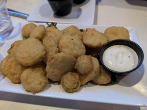 Fried pickles, need to omit the side of ranch at All Stars Sports Bar & Grill in New York City