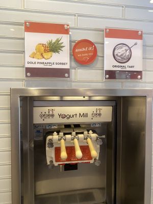Dole Pineapple Sorbet 😚  at Yogurt Mill - Pelandale Av in Modesto