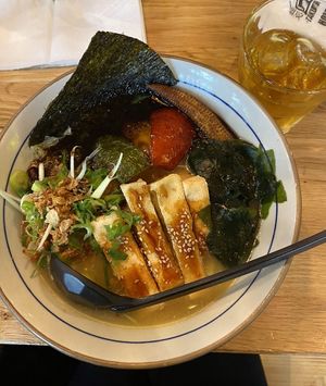 Black Garlic vegan Miso Ramen (17,80€)  at Takumi Ramen Kitchen  in Antwerpen