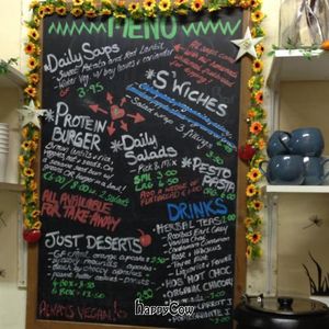 Part of the menu at Hibiscus Wilde Vegan Food Bar in Dublin