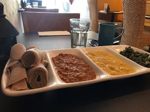 The Addis Combo at Lucy Ethiopian Cafe in Boston