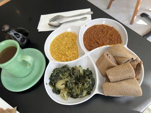 Addis Combo  at Lucy Ethiopian Cafe in Boston