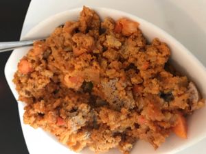 Vegan appetizer at Lucy Ethiopian Cafe in Boston