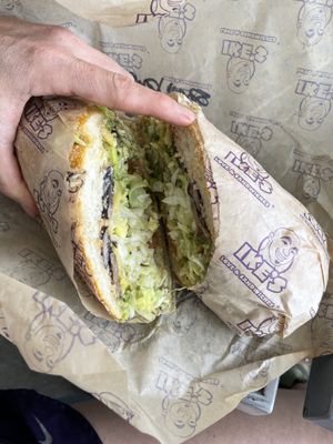 Sometimes I’m Vegetarian with added avocado on sourdough bread   at Ike's in Peoria