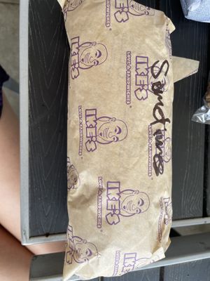 It’s huge!  at Ike's in Peoria