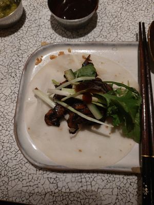 ssam experience — chili mushrooms at KOKUMY in Frankfurt