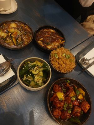 Mixed Greens and Crushed Cucumber at KOKUMY in Frankfurt