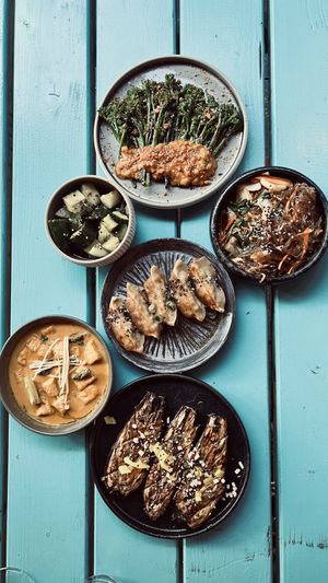 All vegan sharing plates   at KOKUMY in Frankfurt