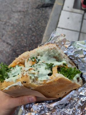 Vegan pita at Le Kebab Rosenlundsgatan in Stockholm