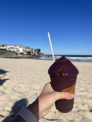 Large cup extra peanut butter 18$  at D Bowls in Bondi Beach