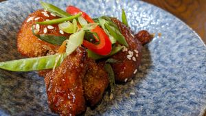 Bang bang cauliflower at Aspinall Arms in Clitheroe