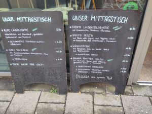 Menü at Café Goldjunge Köln Innenstadt in Cologne