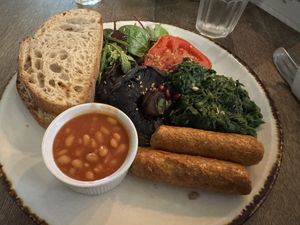 Vegan breakfast   at Harlem Cafe in Belfast