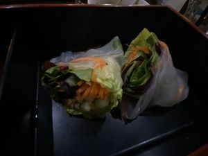 Spring rolls  at Fusion in Durham