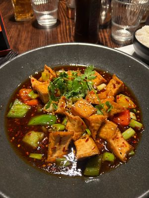 Vegan Teriyaki Don, with added Tofu at Fusion in Durham