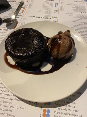 Coulant vegano   at Tastets  in Vilanova I La Geltru