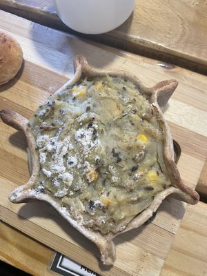 Vegan empanada  at Banneton in El Chalten