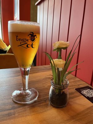Blonde beer  at Bowls in Bruges