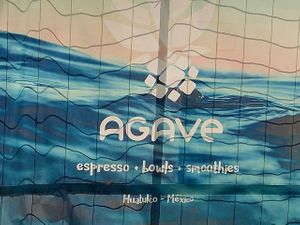 Milk choice: whole, almonds and coconut available   at Agave in La Crucecita