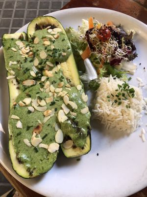 Filled courgette   at La Cereria in Barcelona