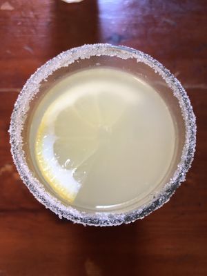 Refreshing ginger drink   at La Cereria in Barcelona