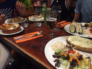 Family dinner at La Cereria in Barcelona