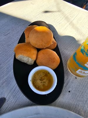 Vegan Dough Balls at The Lugger Inn in Penzance